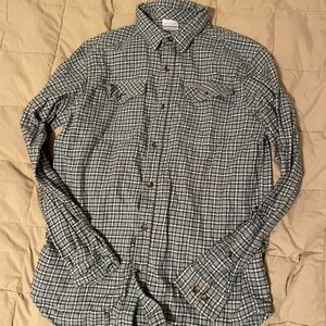 Columbia Green Casual Button Down Shirt